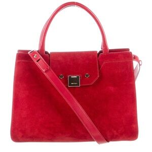 Jimmy Choo Red Suede Handbag